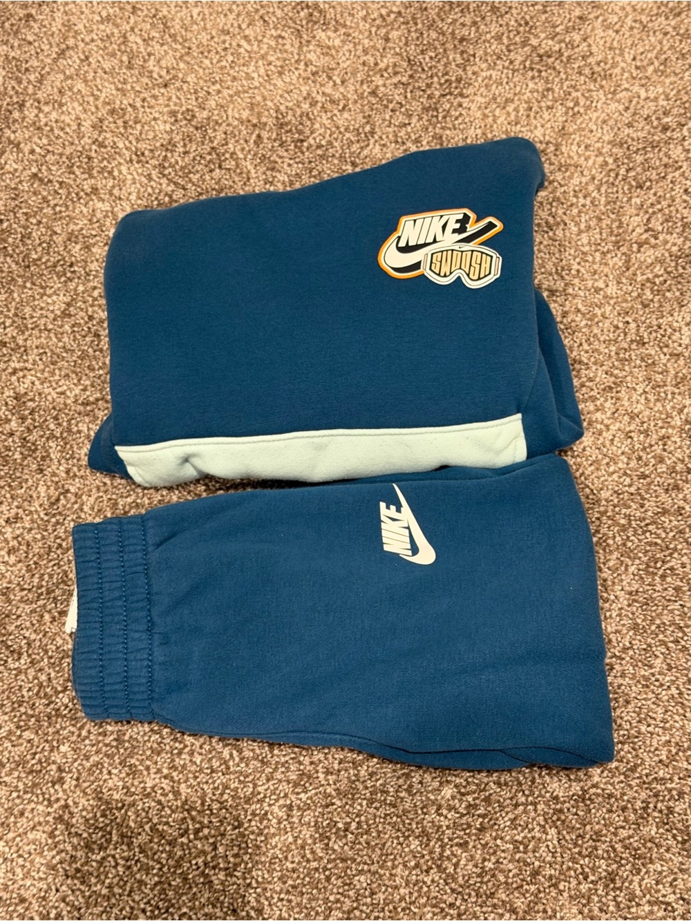 Nike Teal Jogger Set with Light Aqua Trim